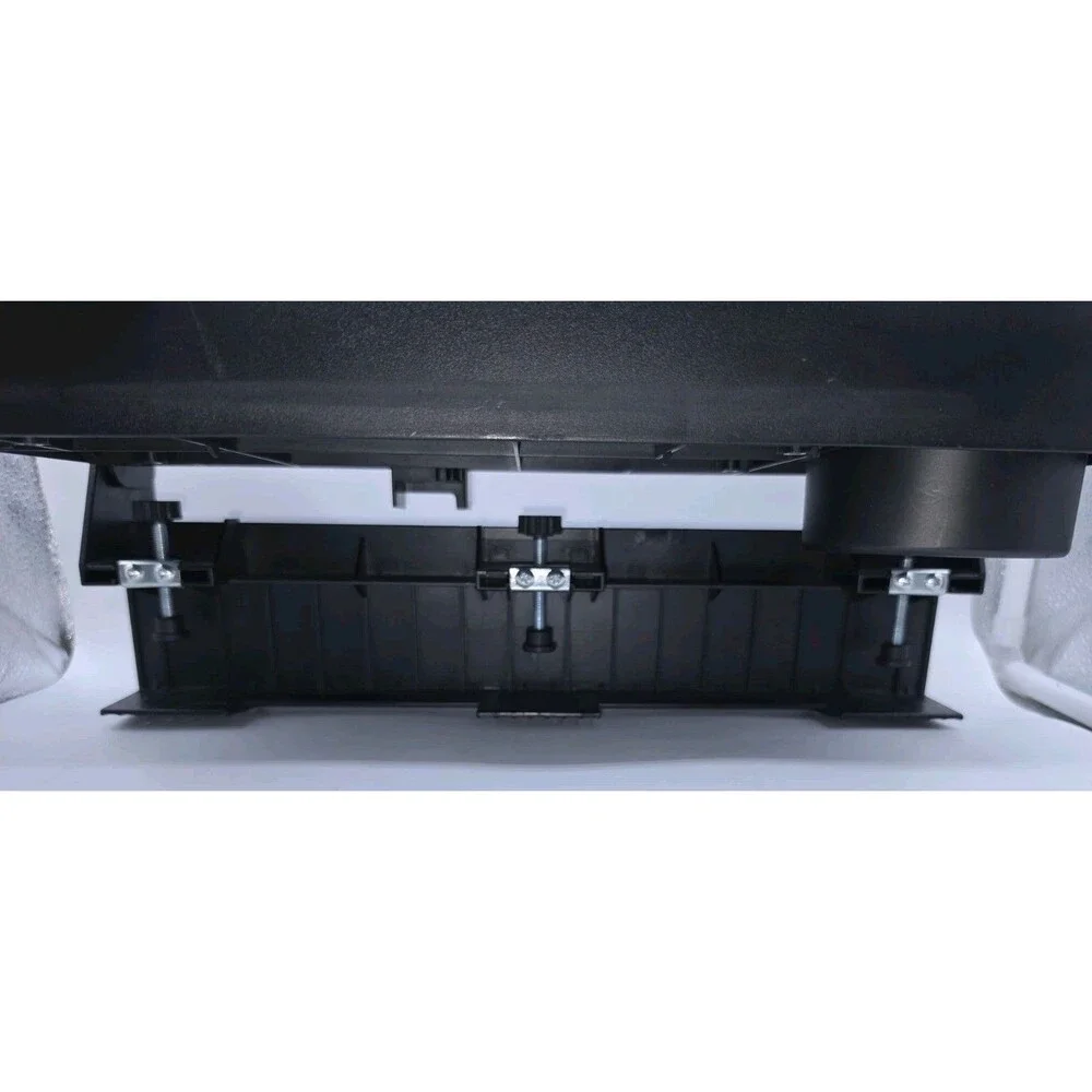 SPACELEAD Bed Tray Table Clamp On Bedside Organizer Shelf with Cup Holder Black